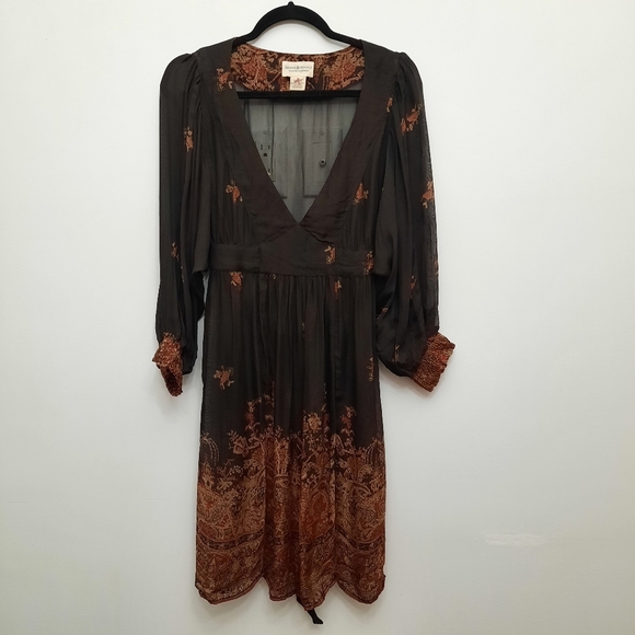Ralph  Lauren Denim & Supply Sheer Boho Long Sleeve Dress - Picture 2 of 13